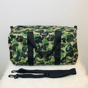- A Bathing Ape BAPE Duffle Bag Hand Bag Camo Green 2020 Spring Collection